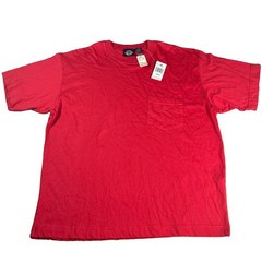 NWT Vintage Dockers T-Shirt Men’s L Red Short Sleeve Pocket Crewneck Dead Stock