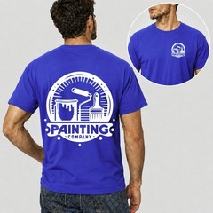 Mens Personalised Work T Shirt Custom Trade Company Logo Plumber Mechanic Top UK
