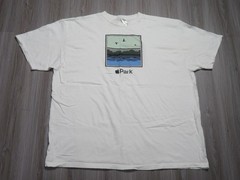 Apple Park Pond T-Shirt (White / Multi), 100% Cotton Size 3XL Men Pre Owned