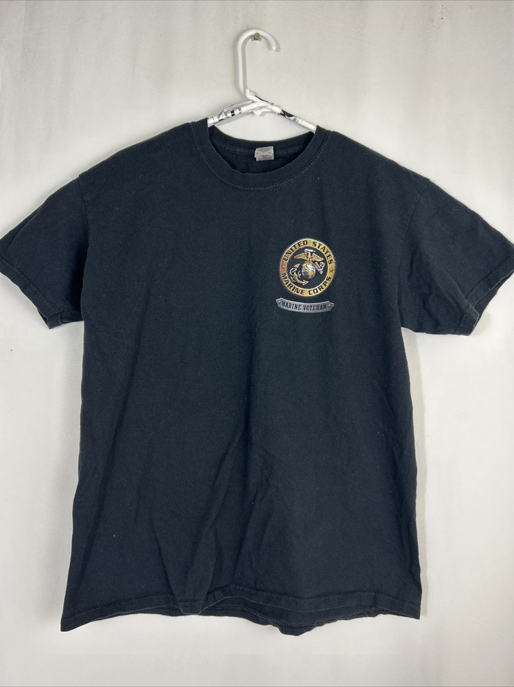 Mens Large Short Sleeve T Shirt United States Marines Black Proud To Have Served