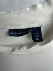 John Ashford Thin Sweat Shirt In Size XL White