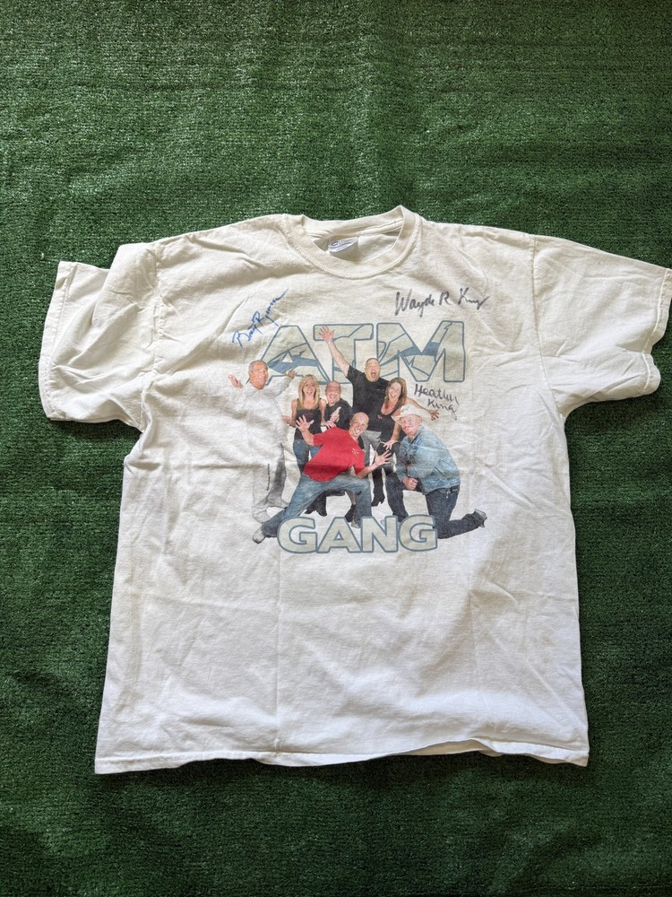 Acrylic Tank MFG Tanked TV Show White Graphic Shirt Mens XL ATM Signed