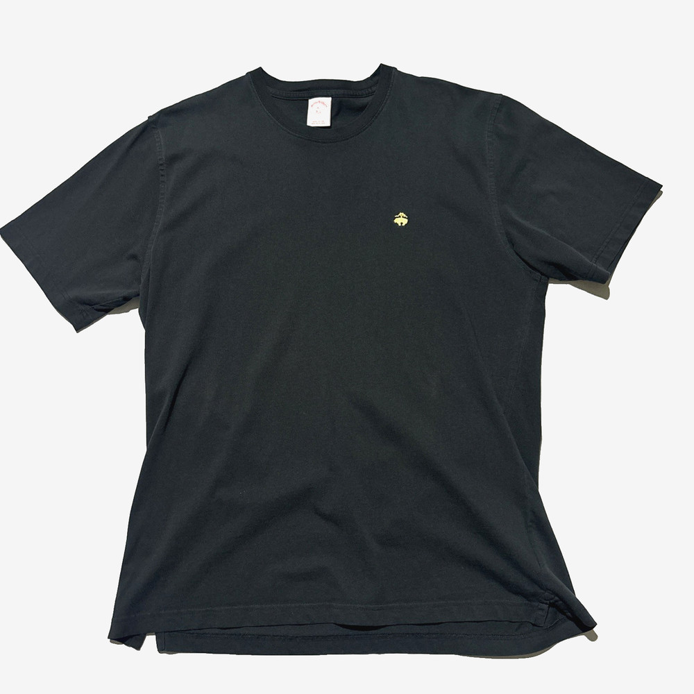 Brooks Brothers Logo T-Shirt Black Size XL Cotton