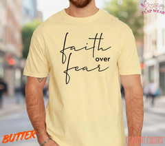 Unisex Faith Over Fear Christian T-Shirt, Men T shirt,Women T shirt Gift