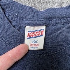 Vtg 90s Soffe’s Choice US Navy Double Sided T Shirt Medium Blue Single Stitch M