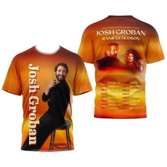 Gems North America Josh Groban Tour 2026 AOP 3D T Shirt MC1661