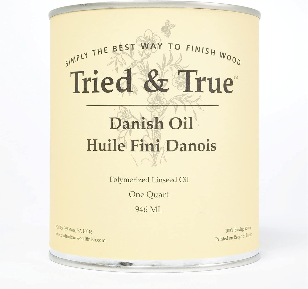 Premium Danish Oil – Pure Linseed Finish for Furniture & Rustic Wood, Food Safe
