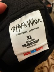 Shaka Wear Super Max Heavy Long Sleeve T-Shirt Black Size XL