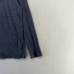 Faherty Cloud Cotton Shirt Men’s Large Blue Henley Solid blank Lightweight Soft