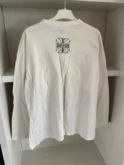 Vintage West Cost Choppers Crazy Longsleeve Y2K White Distresed