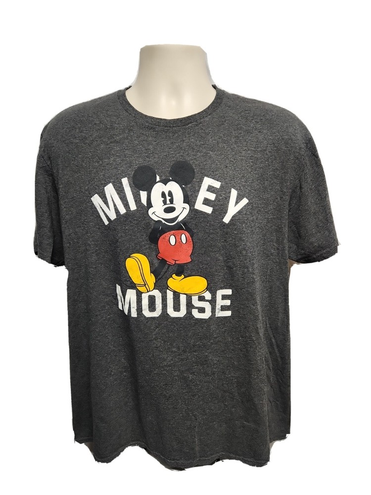 Disney Mickey Mouse Adult Gray XL TShirt