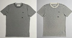 Abercrombie & Fitch Men’s Striped Crew Neck A&F Logo T-Shirt Tee XS S M L XL XXL
