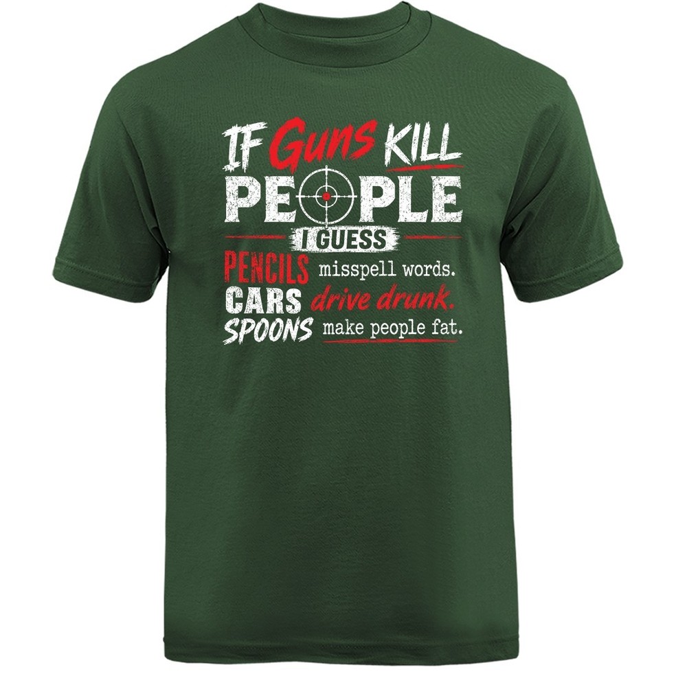 If Guns Kill People 2nd Amendment 2A Gun Rights Anti Gun Control T-shirt