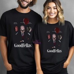 Goodfellas Freddy Krueger, Pennywise & Jason Voorhees Horror T-Shirt Black S-3XL