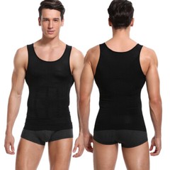 Men’s Slimming Tummy Body Shaper Vest Compression T-Shirt Ultra Durable Tank Top
