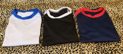 3 Packs Men’s 3/4 Sleeve Crew Neck Raglan Jersey Baseball Tee Shirts Size XS