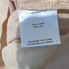 Standard Issue Mens Shirt Size XL Beige Scrub Lab Band Collar Linen Pockets
