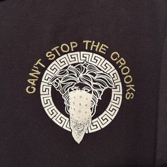 Crooks & Castles Medusa Shirt 2XL Can’t Stop The Crooks Embroidered Black BG27