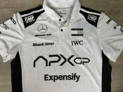 F1 Movie 2025 – APXGP White Polo Shirt Racing Replica Brad Pitt Mens Size Medium