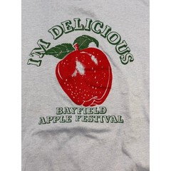 Mens Shirt Men’s Medium? Red Blue Green I’m Delicious Bayfield Apple Festival
