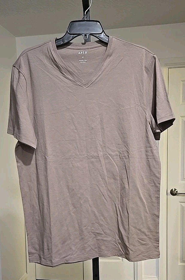 Apt 9 Men’s Sz M Premier Flex Short Sleeve V-Neck T-Shirt. New Without