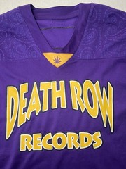 Death Row Records Los Angeles 91 Jersey Shirt Purple Paisley Hip Hop 2XL