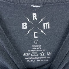 Black Rebel Motorcycle Club Tshirt Mens L Black White Skull Biker Rock Band USA