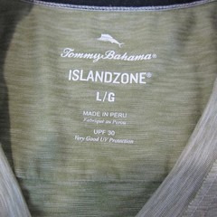 Tommy Bahama IslandZone Shirt Mens Large Performance UPF 30 Lightweight Tee