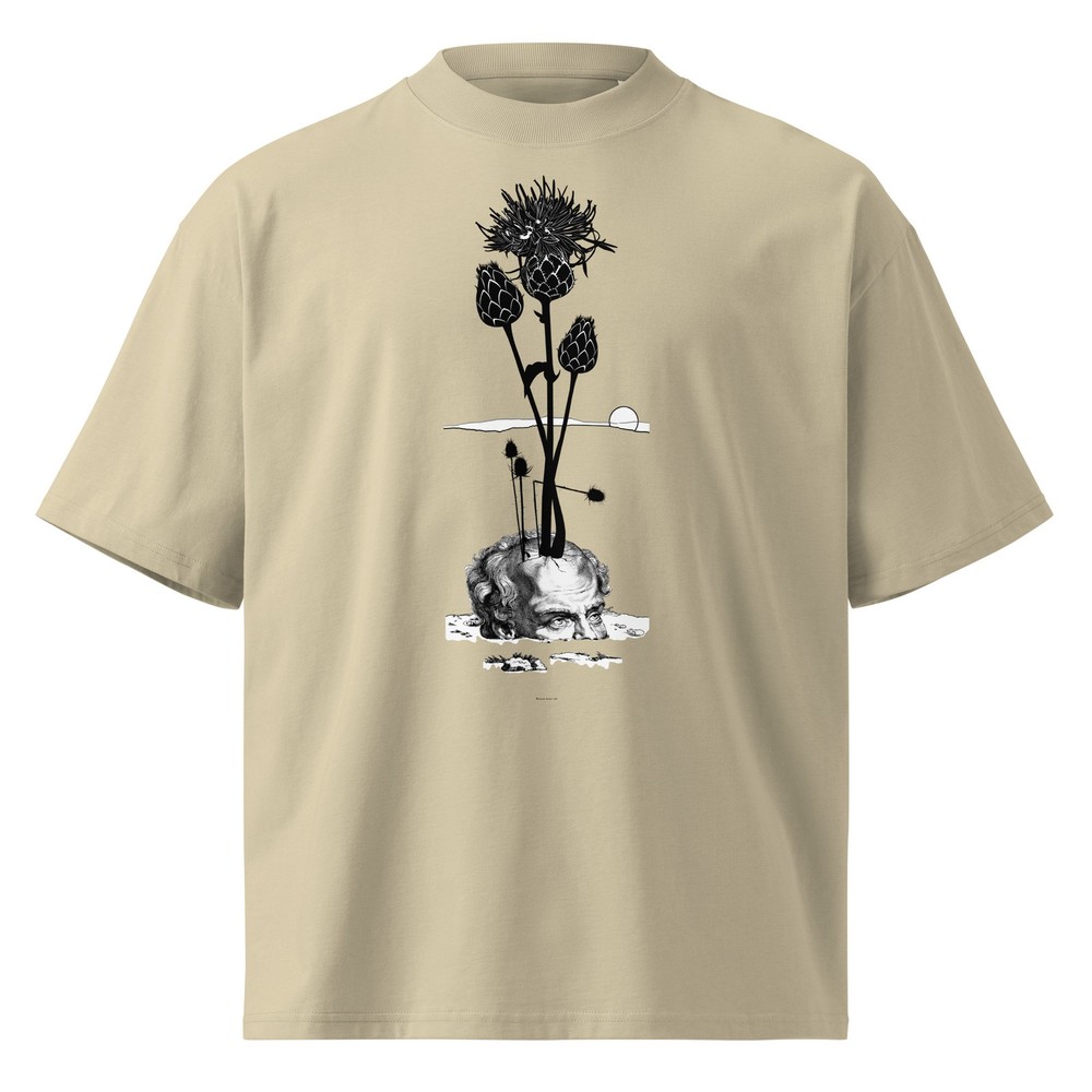 Visual Metaphors For Philosophy, Unisex organic oversized high neck t-shirt