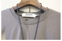 Men’s Punk Rock Distressed T-Shirt Safety Pin Hollow Out High Street Hip Hop Top