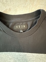 Krew Skateboarding Vintage Skater Mid Sleeve Shirt L Black Grey