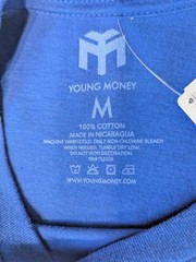 Young Money Nieman Marcus Shirt Long Sleeve Blue Graphic Rap Cotton Collab