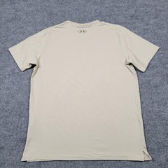 Under Armour Shirt Mens XL Beige Project Rock Freedom Flag Graphic Tee Top Logo