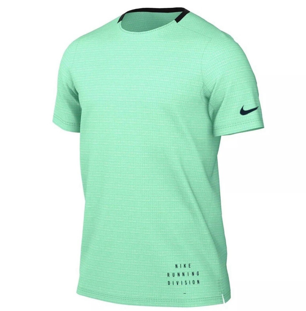 NEW Nike Running Shirt Dri-Fit Adv Slim Fit GREEN DQ6540-342 Mens Size Small NWT