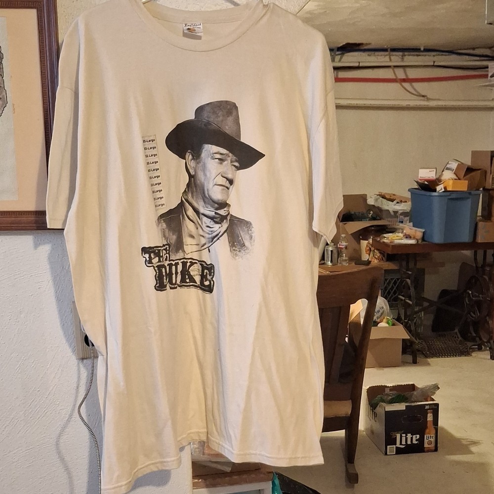 Bay Island Sportswear The Duke Western Graphic Print T-Shirt XX-Large Beige