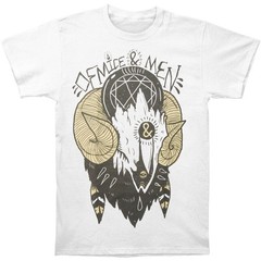 Men’s Of Mice & Men Ram Skull Slim Fit T-shirt X-Large White