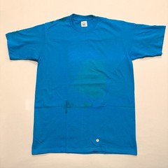 Vintage Cal Cru Blanks Adult XL Blue Short Sleeve 50/50 T-Shirts Lot of 2 NOS -2