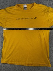 Vintage Nike T Shirt Men Large Graphic There Is No Finish Line Long Sleeve 90s