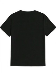 Skull with Red Tongue Print T-Shirt, Summer, Versatile, Athletic, Trendy T-Shirt