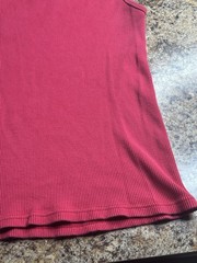 Vintage Men’s Black V Neck Tank Top Red Tank Top Large International Male