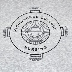 Vintage 1990s Kishwaukee College Nursing Illinois Collegiate Gray T-Shirt Sz XL