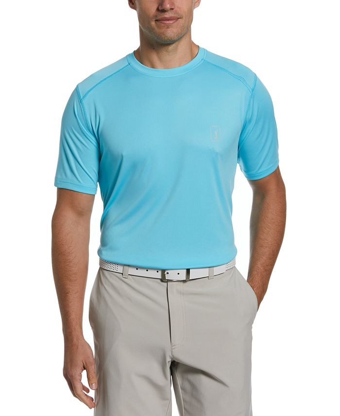PGA Tour Men’s Performance Golf T-Shirt UPF 50- Bluefish-Small