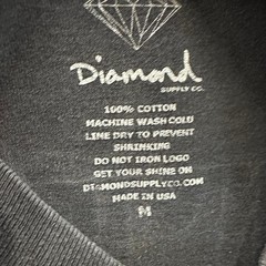 Diamond Supply Co T-Shirt Mens Size M Black Skull Graphic Cotton USA Made Skate
