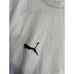 Puma BMW M Motorsport T-Shirt Mens Small White Racing Stripe Logo Tee
