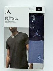 NEW 2 PACK NIKE JORDAN FLIGHT MENS COTTON STRETCH CREW NECK UNDERSHIRT MEDIUM BL