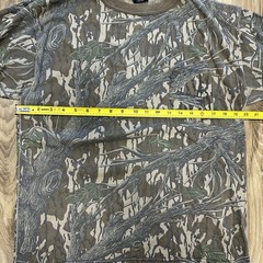 Vtg 80s Ace Sportswear Mossy Oak Treestand Camo USA Made Long Sleeve Shirt Large