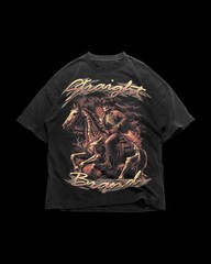 Skeleton Cowboy Horse Graphic T Shirt Western Gothic Vintage Unisex Tee