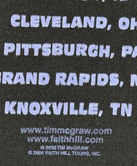 Vintage Tim McGraw Faith Hill Tour Shirt Country Concert 2000 Large Made In USA
