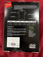 Hanes Originals 2-Pack Ultimate Stretch T Shirt White/Black -Medium 38-40” – NIP