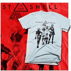 Anime t-shirt tactical espionage Ghost operative cyberpunk assassins shell ops